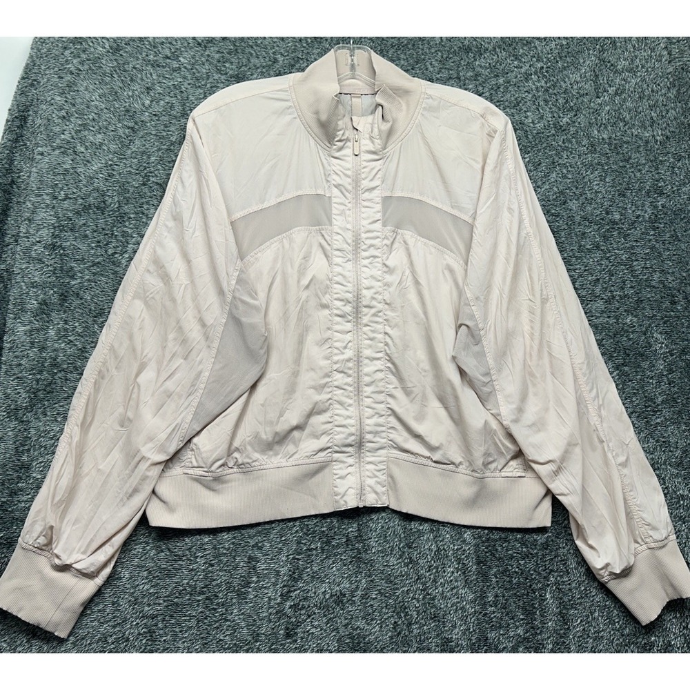 Lululemon Womens Size 12 Pink Long Sleeve Lightweight Serve It Jacket (T7)